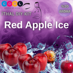 Premium Red Apple Ice 30 ML DIY KİT – İthal Premium %20 Aroma