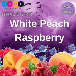 Premium White Peach Raspberry 30 ML DIY KİT – İthal Premium %20 Aroma